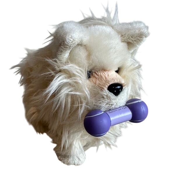 American Girl Truly Me Dog 2014 Pomeranian Magnetic Poseable with bone - Picture 1 of 11